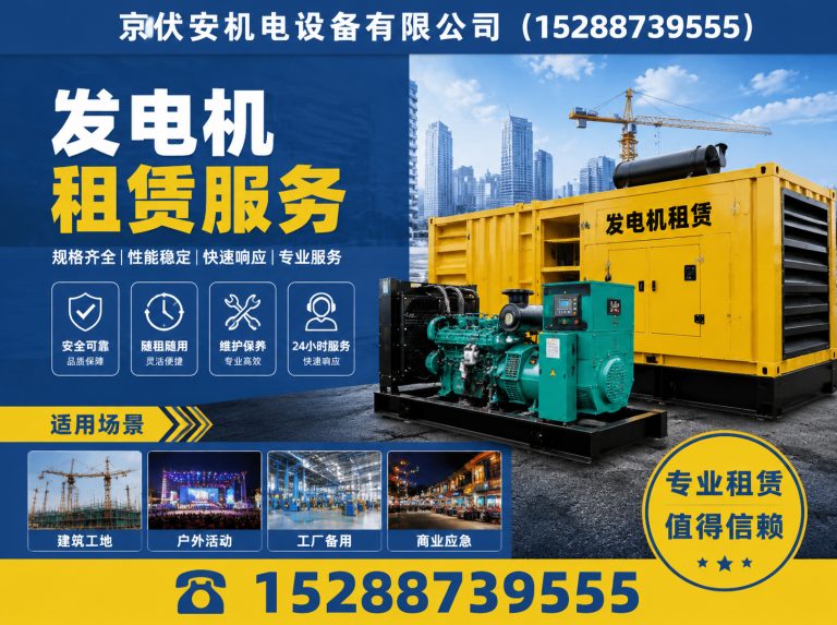 襄阳发电机出租展示图